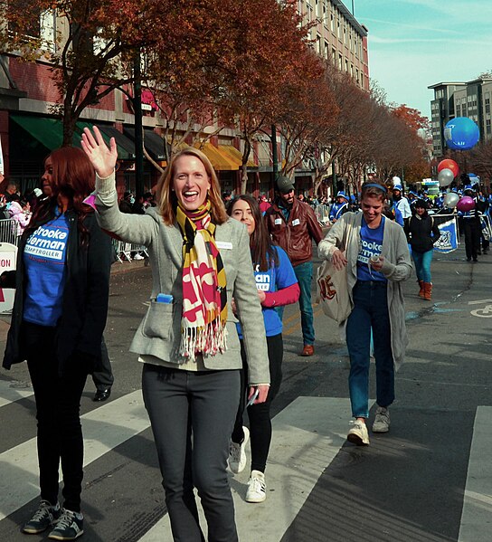 Lierman campaigning in November 2021