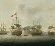 The Attack on Nova Colonia in the River Plate in 1763, under the command of Captain John Macnamara The Attack of Nova Colonia in the River Plate in 1763, under the command of Captain John Macnamara.jpg
