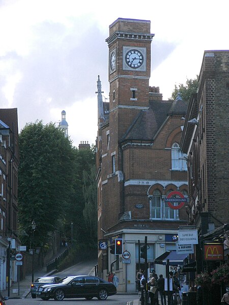 File:The Clock Tower, Heath Street, Hampstead, London NW3.jpg