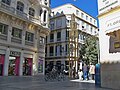 La casa dorada para pájaros de Jaume Plensa en la plaza de Félix Sáenz, 2022-02-02.