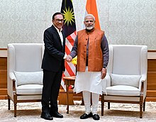 Anwar met with Prime Minister of India Narendra Modi in New Delhi, 2019 The Member of the Malaysian Parliament, Datuk Seri Anwar Ibrahim calling on the Prime Minister, Shri Narendra Modi, in New Delhi on January 10, 2019 (1).jpg