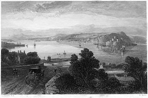 The Queensferry, do sudeste gravura de William Miller após C Stanfield.jpg