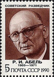 <span class="mw-page-title-main">Rudolf Abel</span> Soviet intelligence officer