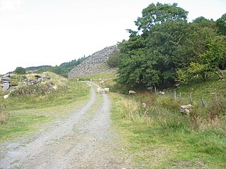 Tyn-y-bryn quarry Former slate quarry near Dolwyddelan, in Carnarvonshire, Wales