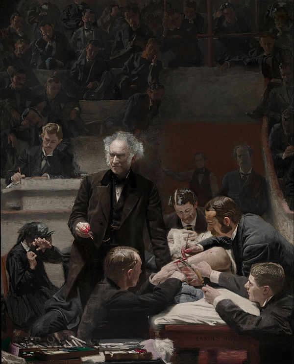 Thomas Eakins' painting The Gross Clinic, housed at Jefferson University from 1876 to 2006