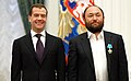 Timur Bekmambetov with Dmitry Medvedev October 31 2011.jpg