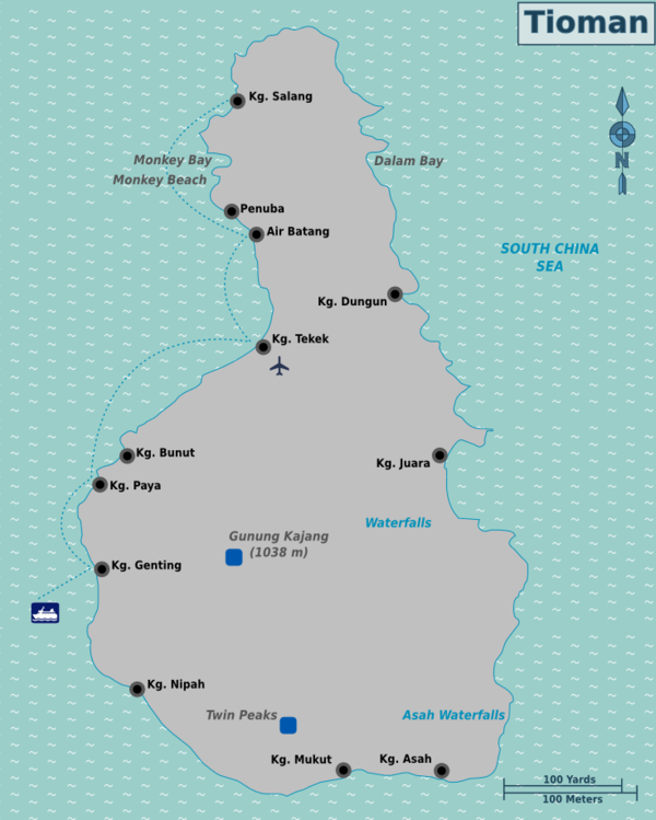 Map of Tioman
