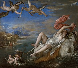 Europa Tecavüzü, Titian, 1562