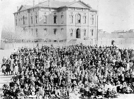 The Los Angeles branch of the California State Normal School, 1881.