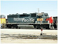 UP 1512 (ex-SP 7134, ex-BO 3706) in Bloody Nose with "speed lettering" and added Union Pacific patches after SP acquisition