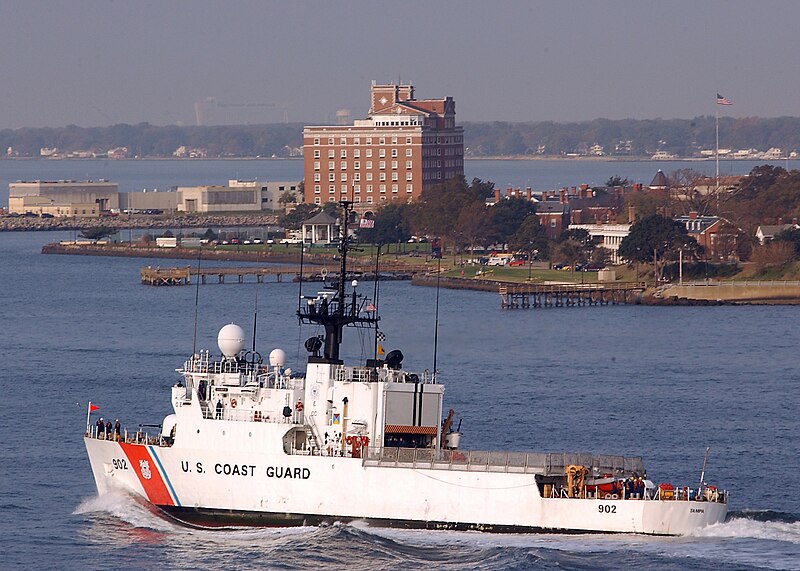 File:USCGC Tampa WMEC 902 passing fort Monroe.jpg