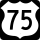 Amerikai autópálya 75 üzleti jelző