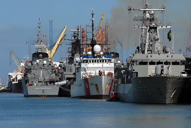 File:US Navy 110509-N-ZI300-107 Escanaba (WMEC 907) prepares to depart Rio Grande, Brazil, after the Atlantic phase closing ceremonies of UNITAS 52.jpg