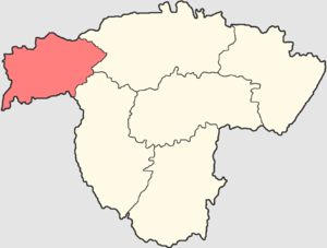 Мензелинский уезд на карте