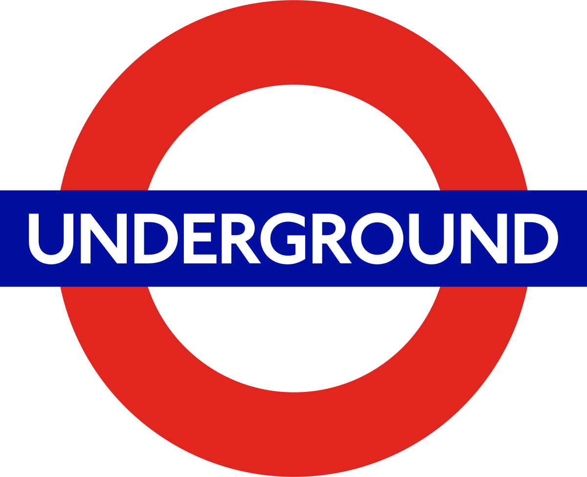 London underground large metal sign. 