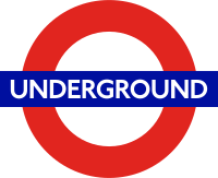 Het logo van London Underground