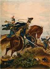 Regementets uniformer vid mitten av 1860-talet.