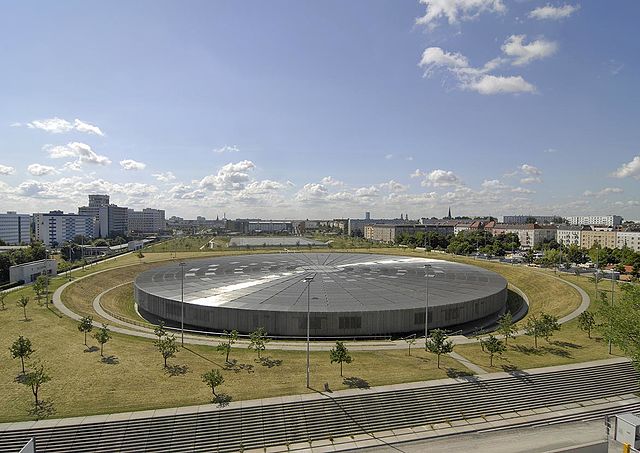 Image: Velodrom Außenansicht   Luftaufnahme