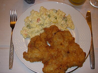 Wienner Schnitzel and potato salad