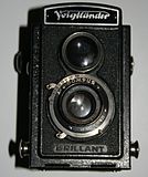 Voigtländer Brillant twin-lens reflex camera.