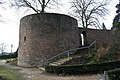 City wall including the defense towers