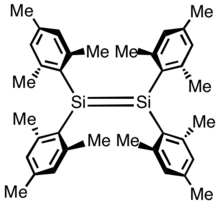 Structure of tetramesityl disilene. WestsDisilene.png