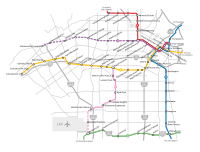 Present and Planned Metro Lines in the Westside of Los Angeles