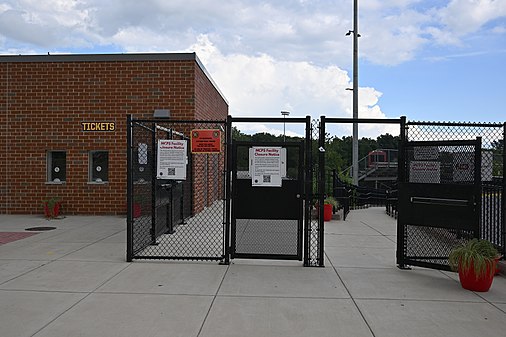 Wheaton High School stadium entrance