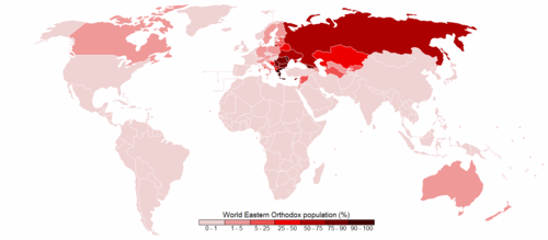 Percentage distribution of Eastern Orthodox Christians by country World Eastern Orthodox population.png