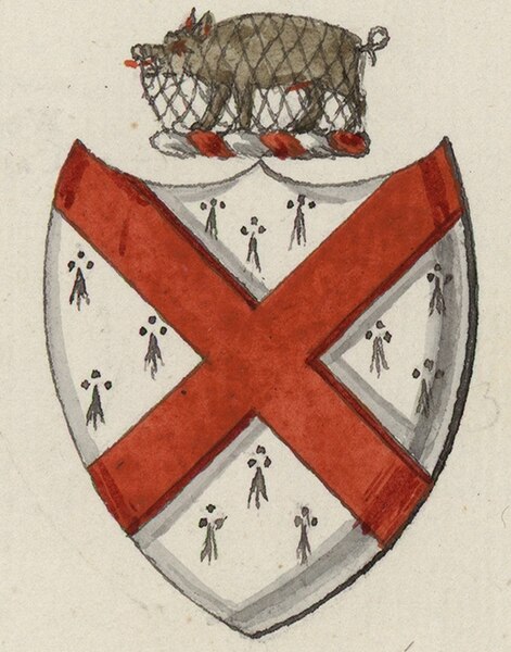 File:Yale family chrest (cropped), arms of Osborn Fitzgerald also named Osbern Wyddel.jpg