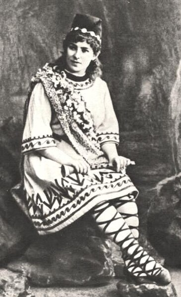 Yevgeniya Zbruyeva as Lel at the Bolshoy Theatre, Moscow (1894)