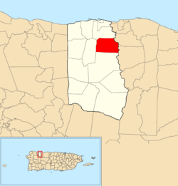 Zanja, Camuy, Puerto Rico locator map.png