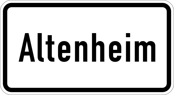 File:Zusatzzeichen 1012-52 - Altenheim (600x330), StVO 2017.svg