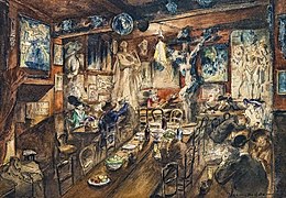 Intérieur du Lapin agile - Georges Tiret-Bognet