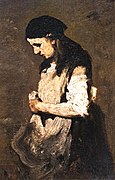 Etude de femme (Study of a woman) by Augustin Théodule Ribot