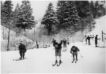 Des fondeurs à l'échauffement.