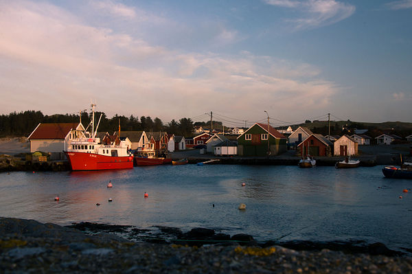 View of Ølberg at sunset