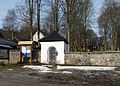 Čeština: Hřbitov ve vsi České Žleby severozápadně od obce Stožec v okrese Prachatice, Jihočeský kraj, jejíž jsou součástí. English: Cemetery in the village of České Žleby, part of the municipality of Stožec, Prachatice District, South Bohemia, Czech Republic.