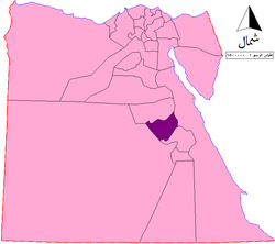 Sohag Governorate on the map of Egypt