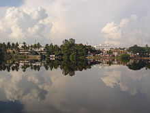 View of Kollam KSRTC Bus Station from Adventure Park kollN.jpg