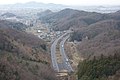 大岩トンネル上から見た北関東自動車道