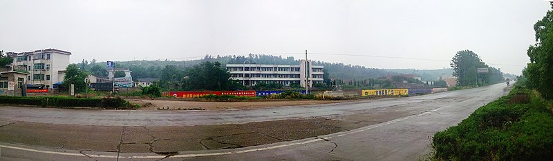 File:芜湖繁昌县黄浒镇S321省道-黄浒职高 - panoramio.jpg