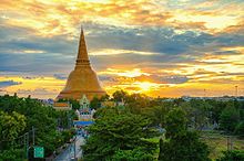Phra Pathom Chedi, one of the earliest Buddhist stupas in Thailand, possibly dating to the time of the Ashokan missions 0004932 - (Phra Pathom Chedi - 001).jpg