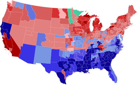 Results shaded according to winning candidate's share of the popular vote 1924 House Vote share.svg