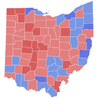 1958 United States Senate election in Ohio results map by county.svg