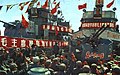 1968-05 1968年 長江艦老政委劉松向官兵做宣講