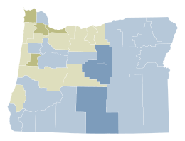 1992 Oregon Ballot Measure 9 results map by county.svg