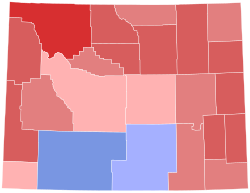 1998 Wyoming gubernatorial election results map by county.svg