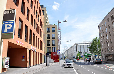 A parking garage in Erdbergstraße