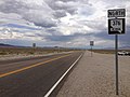 2014-07-30 15 04 37 First reassurance sign along northbound Nevada State Route 376 (Tonopah-Austin Road) in Nye County, Nevada.JPG